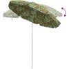 Strandparaply med Metallstång Kamouflage 161x193 cm Polyester vidaXL Stor – miniatyr 7