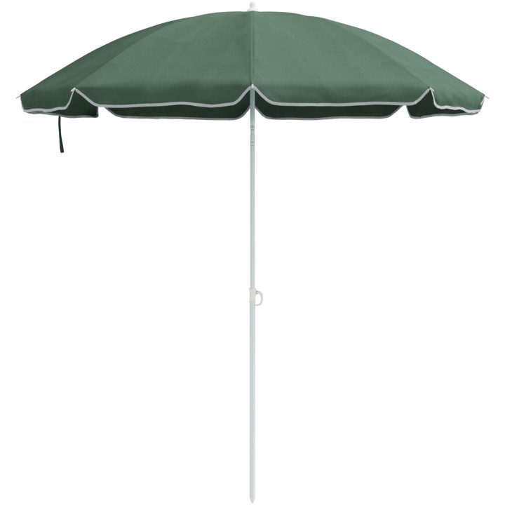 Strandparaply med Metallstolpe Grön 161x193 cm Polyester vidaXL Medium – bild 4
