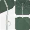 Strandparaply med Metallstolpe Grön 161x193 cm Polyester vidaXL Medium – miniatyr 5