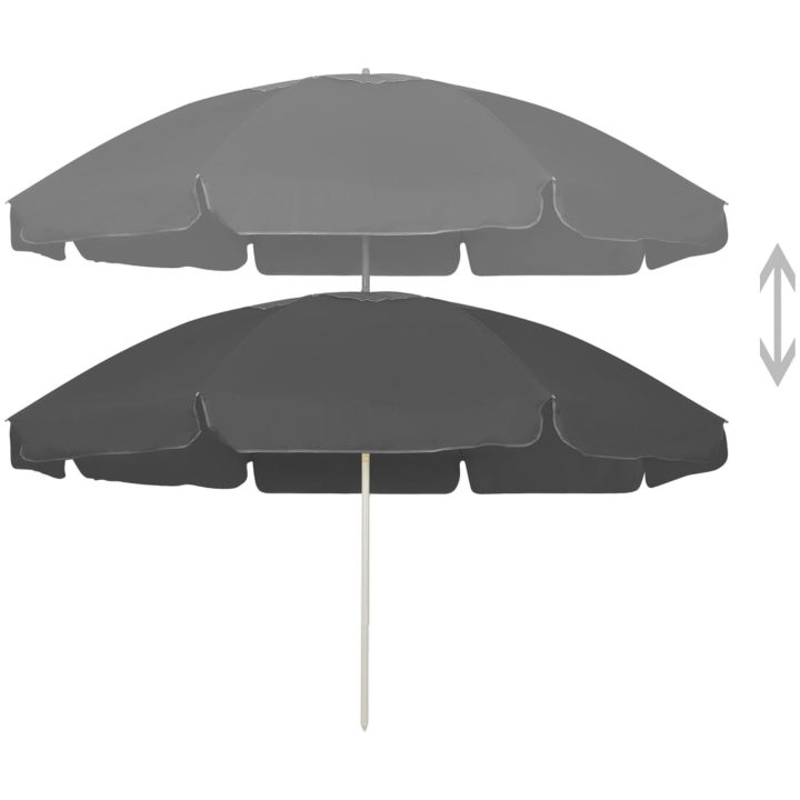 Strandparasoll antracit vidaXL 240 cm – bild 2