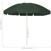 Strandparasoll grön vidaXL 240 cm – miniatyr 6