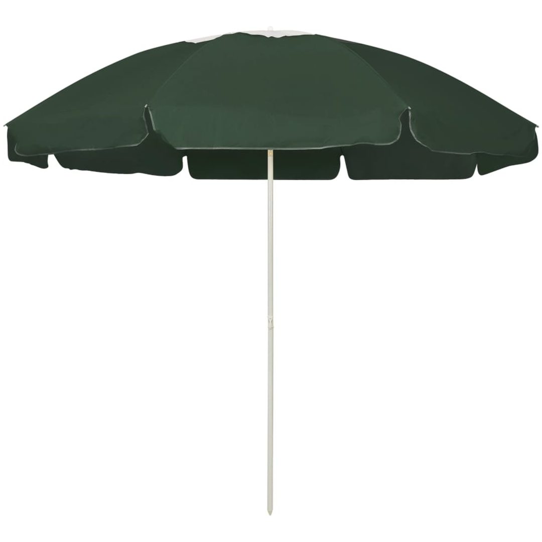 Strandparasoll grön vidaXL 240 cm
