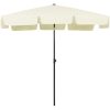 Strandparasoll gul vidaXL 200 x 125 cm – miniatyr 2