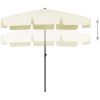 Strandparasoll gul vidaXL 200 x 125 cm – miniatyr 3