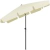 Strandparasoll gul vidaXL 200 x 125 cm – miniatyr 4