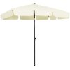 Strandparasoll gul vidaXL 200 x 125 cm – miniatyr 1
