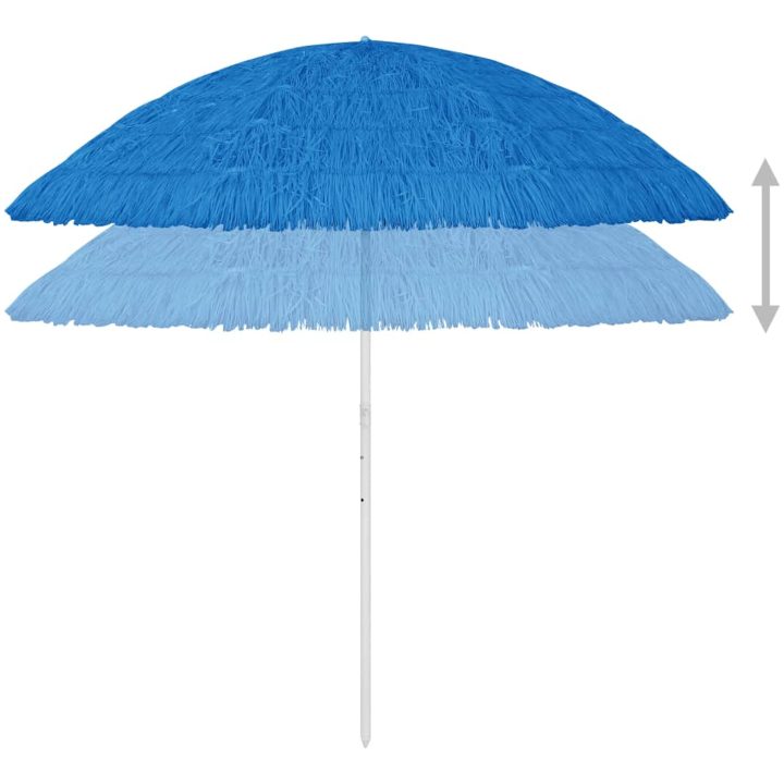 Strandparasoll Hawaii blå vidaXL 300 cm – bild 4