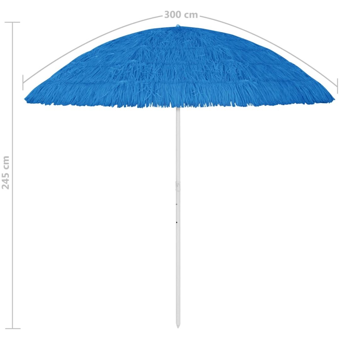 Strandparasoll Hawaii blå vidaXL 300 cm – bild 8