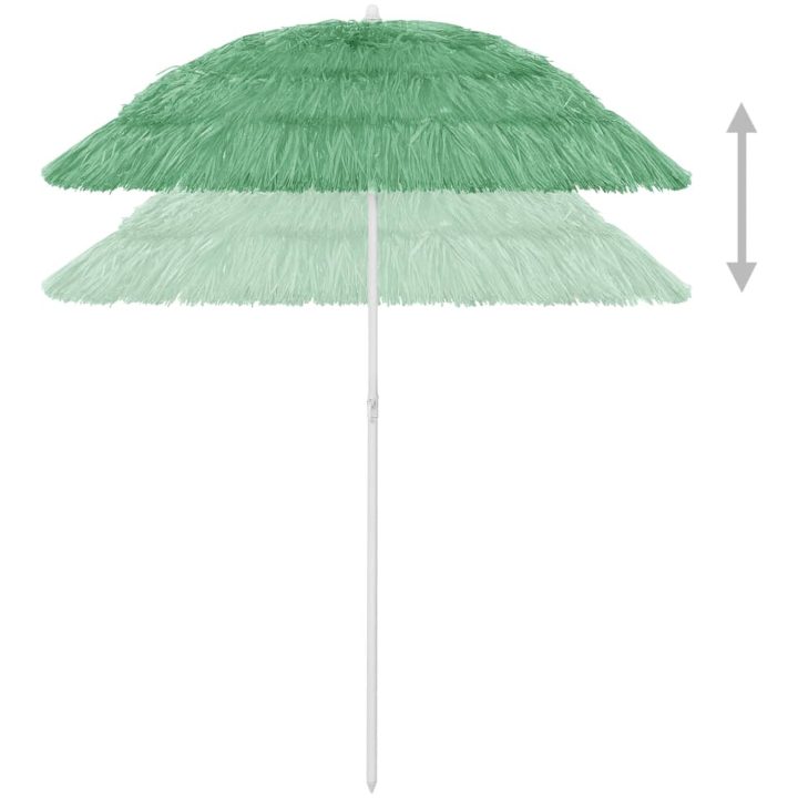 Strandparasoll Hawaii grön vidaXL 180 cm – bild 4