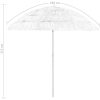 Strandparasoll Hawaii vit vidaXL 240 cm – miniatyr 8