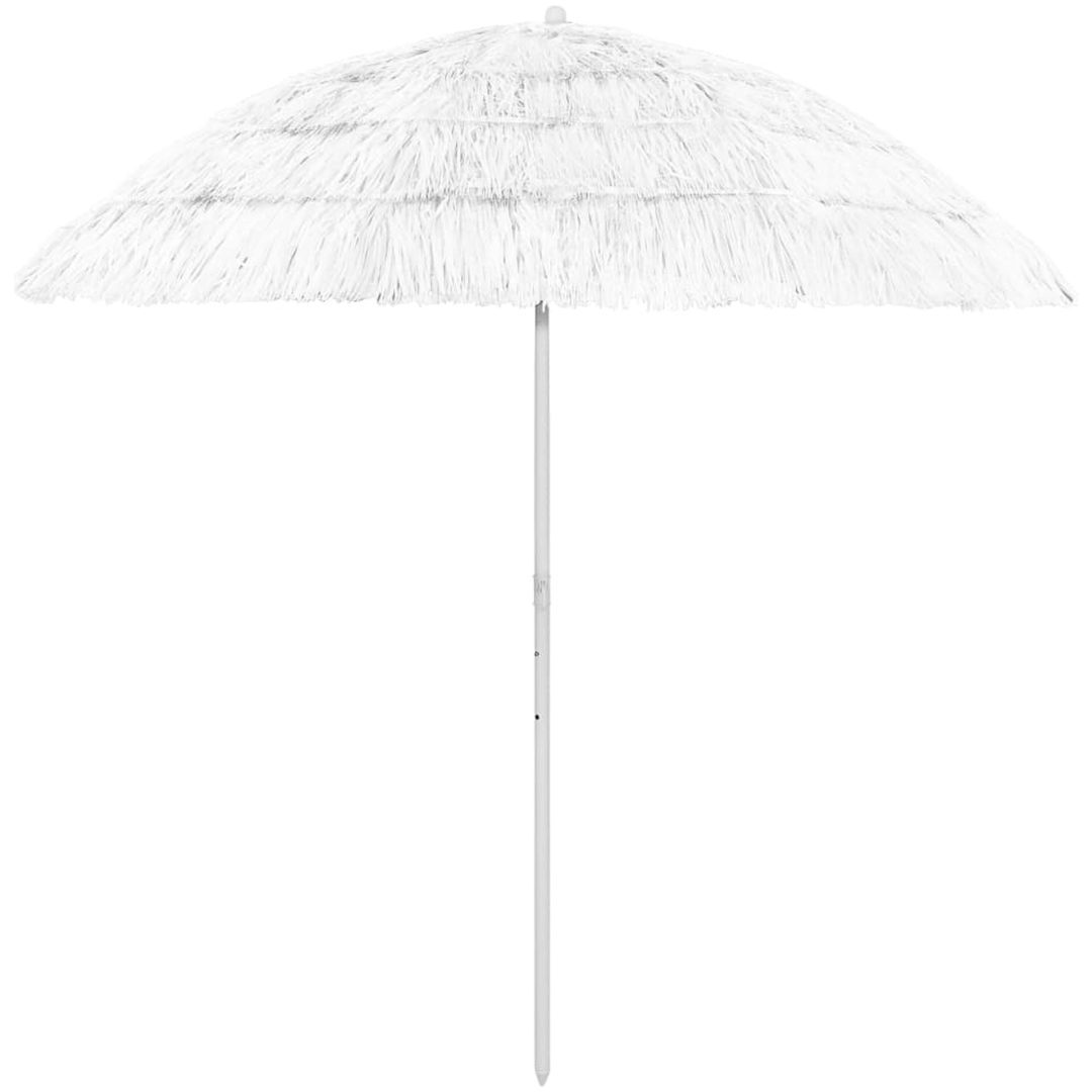 Strandparasoll Hawaii vit vidaXL 240 cm