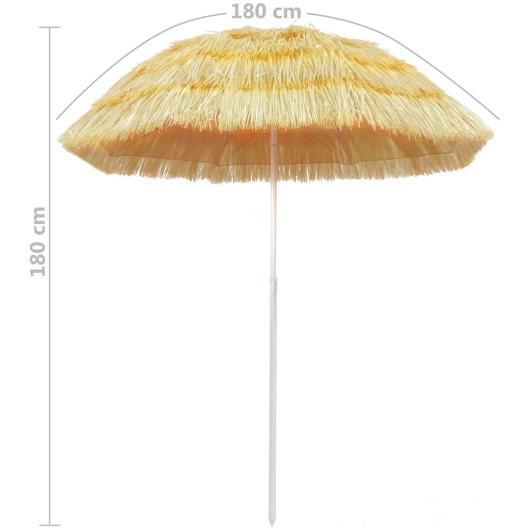 Strandparasoll naturlig Hawaii-stil vidaXL 180 cm – bild 5