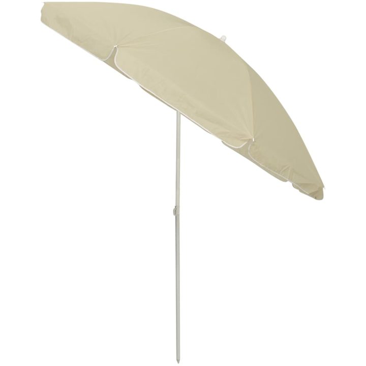 Strandparasoll sandgul vidaXL 240 cm – bild 3