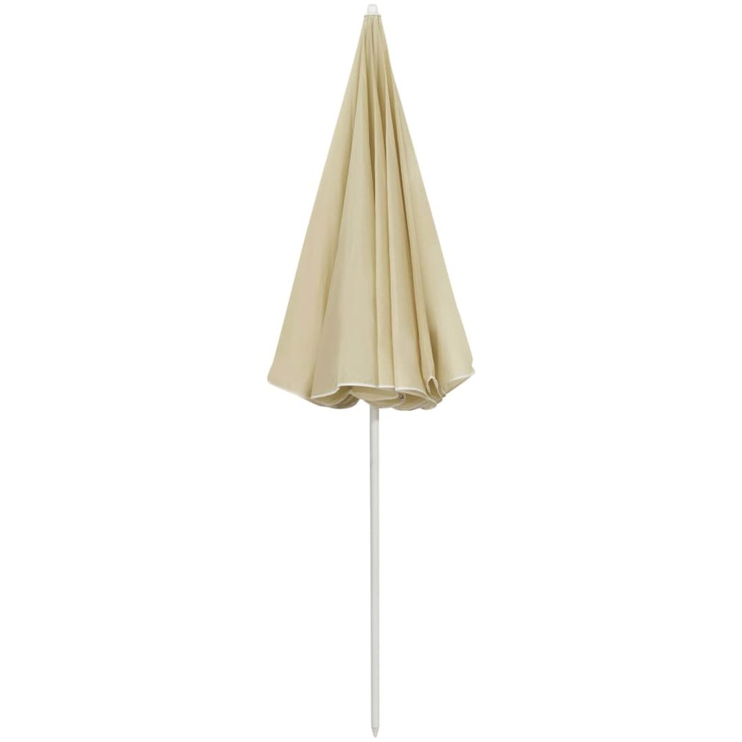 Strandparasoll sandgul vidaXL 240 cm – bild 4