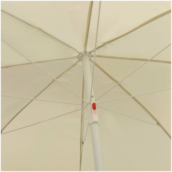 Strandparasoll sandgul vidaXL 240 cm – bild 5