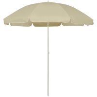 Strandparasoll sandgul vidaXL