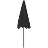 Strandparasoll svart vidaXL 200 x 125 cm – miniatyr 5