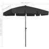Strandparasoll svart vidaXL 200 x 125 cm – miniatyr 8