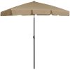 Strandparasoll taupe vidaXL 180 x 120 cm – miniatyr 2