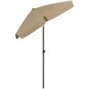 Strandparasoll taupe vidaXL 180 x 120 cm – miniatyr 4
