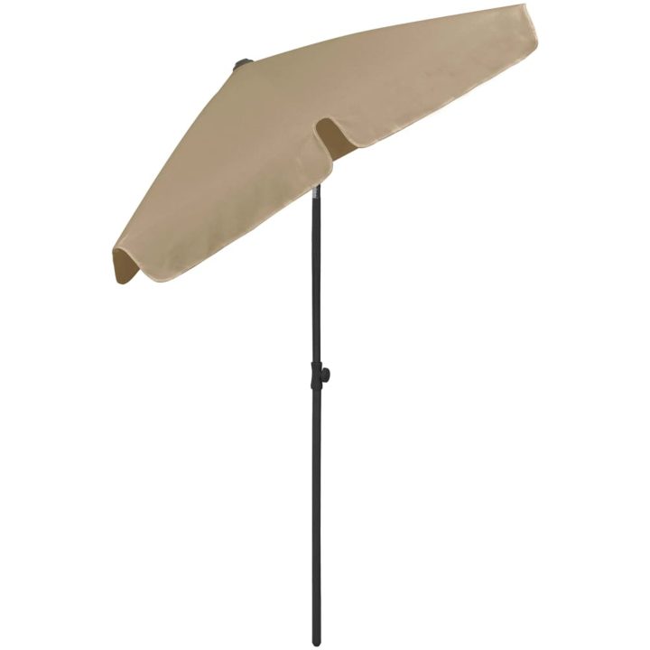 Strandparasoll taupe vidaXL 180 x 120 cm – bild 4