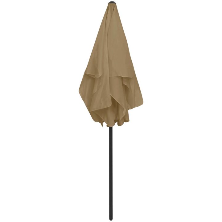 Strandparasoll taupe vidaXL 180 x 120 cm – bild 5
