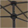 Strandparasoll taupe vidaXL 180 x 120 cm – miniatyr 7