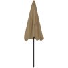 Strandparasoll taupe vidaXL 200 x 125 cm – miniatyr 5
