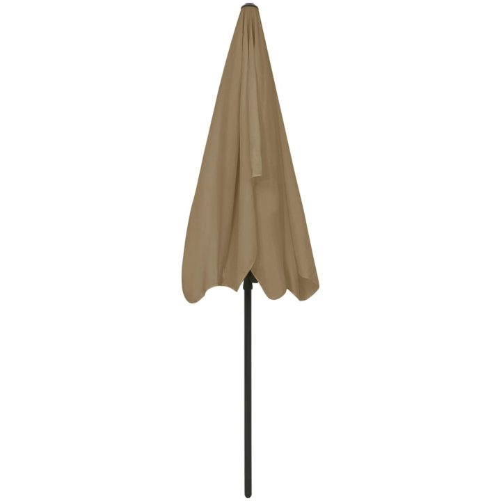 Strandparasoll taupe vidaXL 200 x 125 cm – bild 5