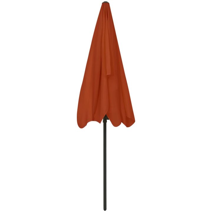 Strandparasoll terrakotta vidaXL 200 x 125 cm – bild 5