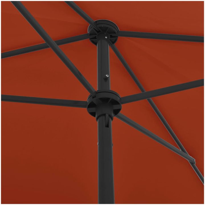 Strandparasoll terrakotta vidaXL 200 x 125 cm – bild 6