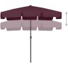 Strandparasoll vinröd vidaXL 200 x 125 cm – miniatyr 3