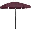 Strandparasoll vinröd vidaXL 200 x 125 cm – miniatyr 1