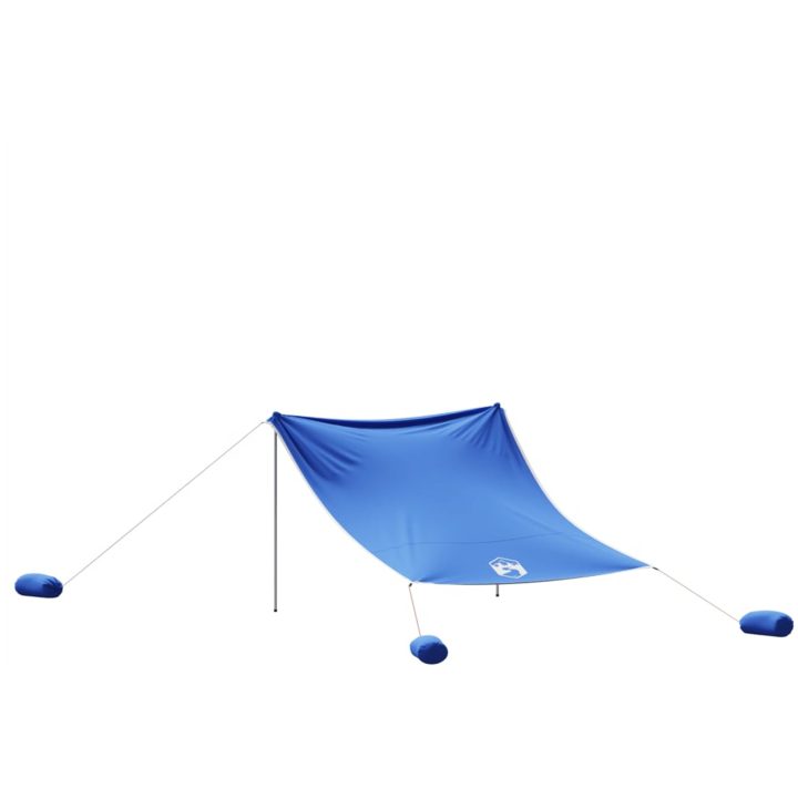 Strandskydd med sandpåsar blå vidaXL 304 x 300 cm – bild 6