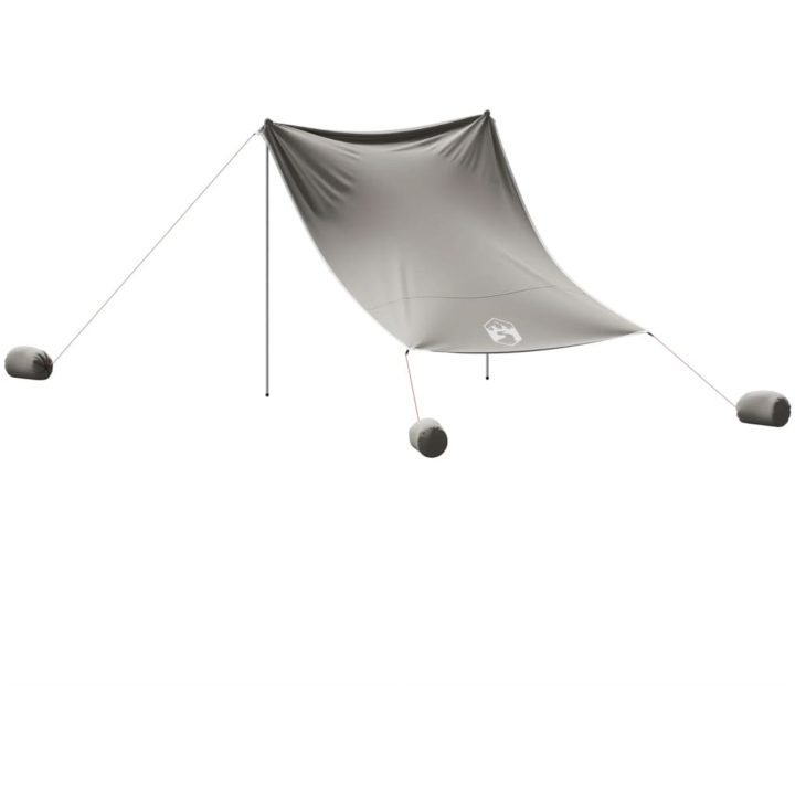 Strandskydd med sandpåsar grå vidaXL 214 x 236 cm – bild 6