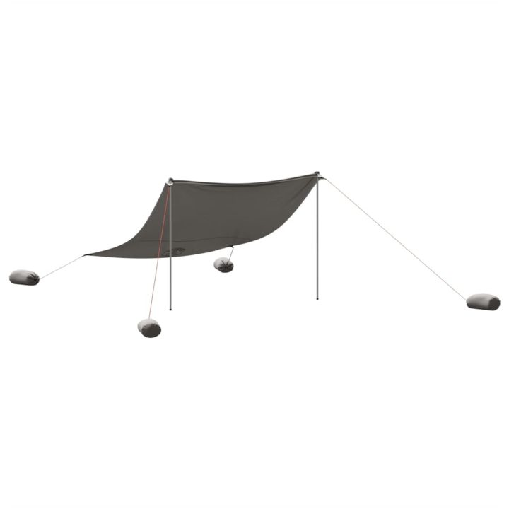 Strandskydd med sandpåsar grå vidaXL 304 x 300 cm – bild 2
