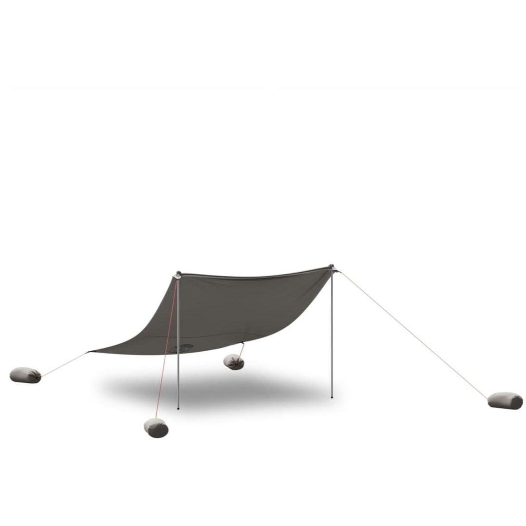 Strandskydd med sandpåsar grå vidaXL 304 x 300 cm – bild 3