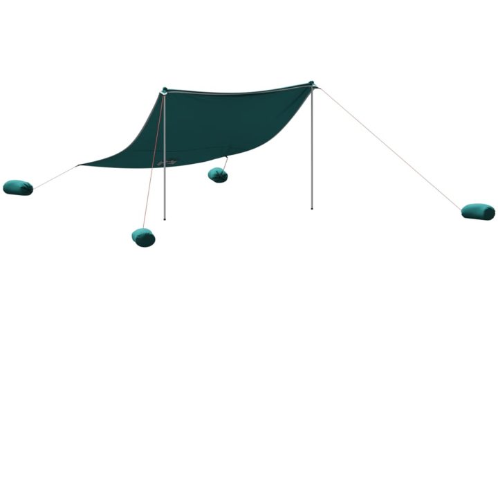 Strandskydd med sandpåsar grön vidaXL 304 x 300 cm – bild 2