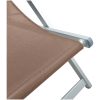 Strandstolar hopfällbara 2 st brun aluminium och textilen vidaXL – miniatyr 9