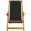 Strandstolar hopfällbara 2 st svart akaciaträ & textilen vidaXL 61.5 x 110 x 97 cm, 61.5 x 116 x 90 cm, 61.5 x 123 x – miniatyr 6