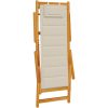Strandstolar hopfällbara 2 st taupe akaciaträ & textilen vidaXL 61.5 x 110 x 97 cm, 61.5 x 116 x 90 cm, 61.5 x 123 x – miniatyr 5