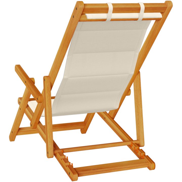 Strandstolar hopfällbara 2 st taupe akaciaträ & textilen vidaXL 61.5 x 110 x 97 cm, 61.5 x 116 x 90 cm, 61.5 x 123 x – bild 6