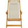Strandstolar hopfällbara 2 st taupe akaciaträ & textilen vidaXL 61.5 x 110 x 97 cm, 61.5 x 116 x 90 cm, 61.5 x 123 x – miniatyr 7