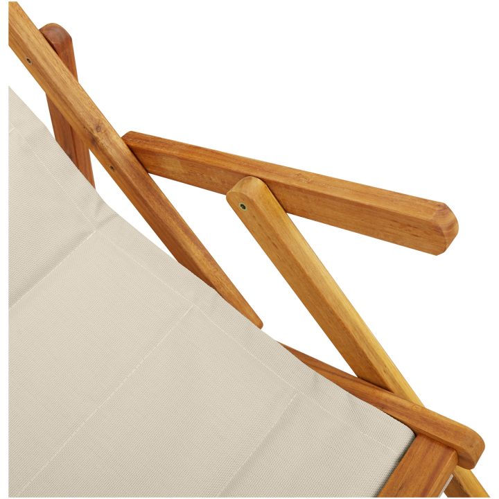 Strandstolar hopfällbara 2 st taupe akaciaträ & textilen vidaXL 61.5 x 110 x 97 cm, 61.5 x 116 x 90 cm, 61.5 x 123 x – bild 9