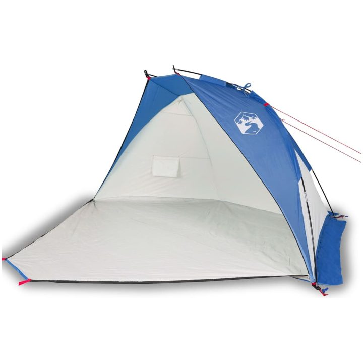 Strandtält azurblå 268x223x125 cm 185T polyester vidaXL – bild 2