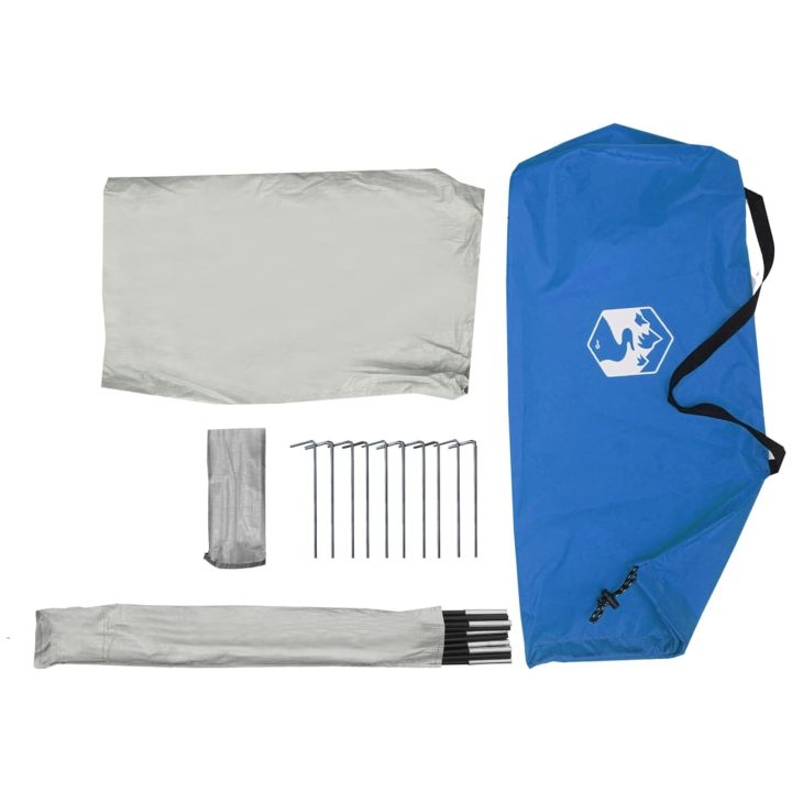 Strandtält azurblå 268x223x125 cm 185T polyester vidaXL – bild 12