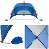 Strandtält azurblå 274x178x170/148 cm 185T polyester vidaXL – miniatyr 11