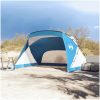 Strandtält azurblå 274x178x170/148 cm 185T polyester vidaXL – miniatyr 3