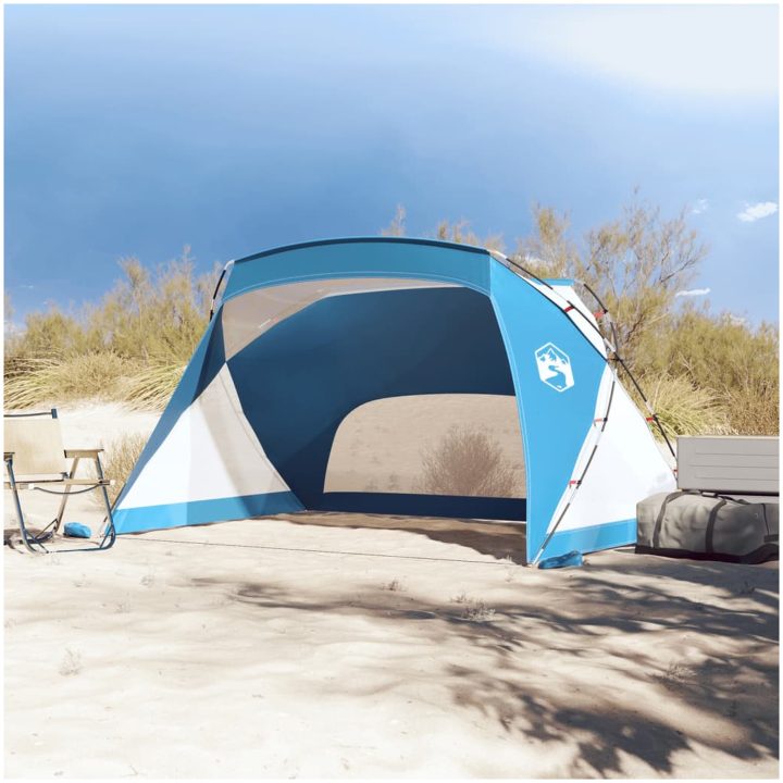 Strandtält azurblå 274x178x170/148 cm 185T polyester vidaXL – bild 3