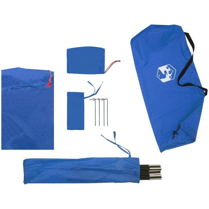 Strandtält azurblå 274x178x170/148 cm 185T polyester vidaXL – bild 10